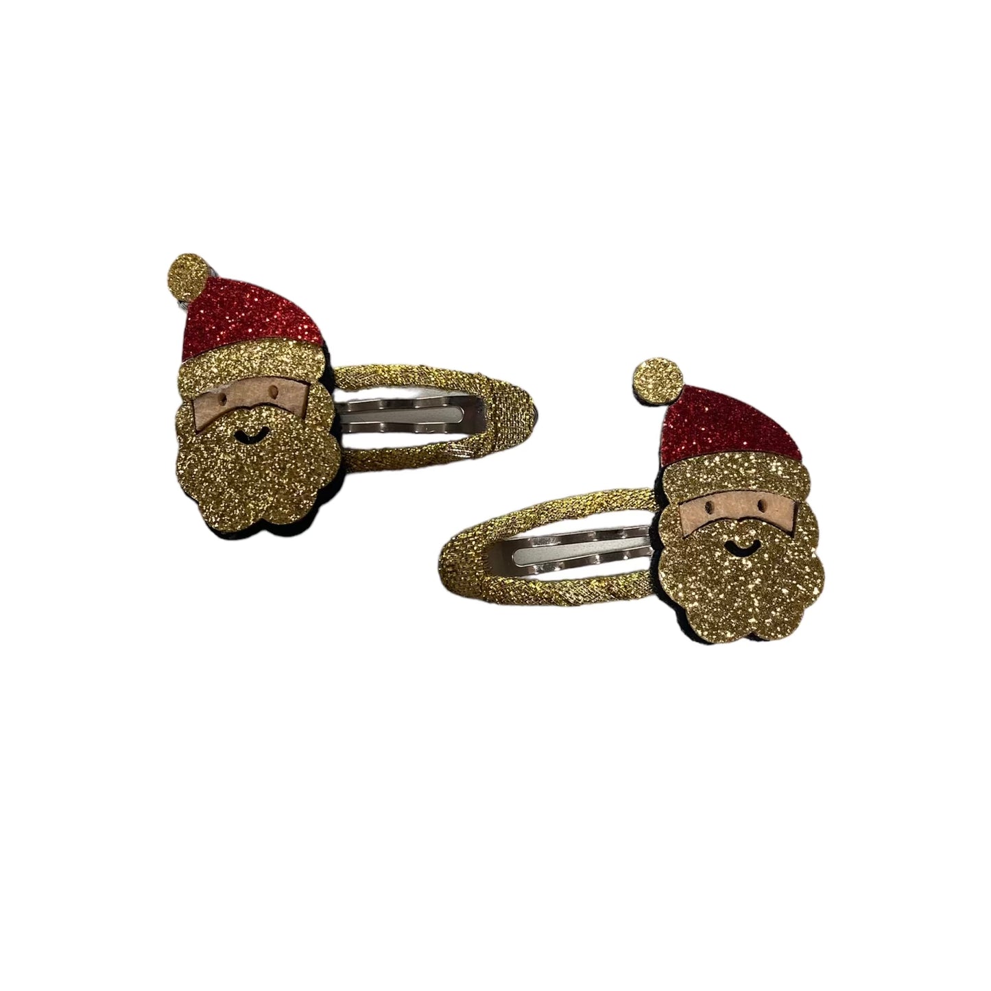 Christmas Glitter Hair Clips