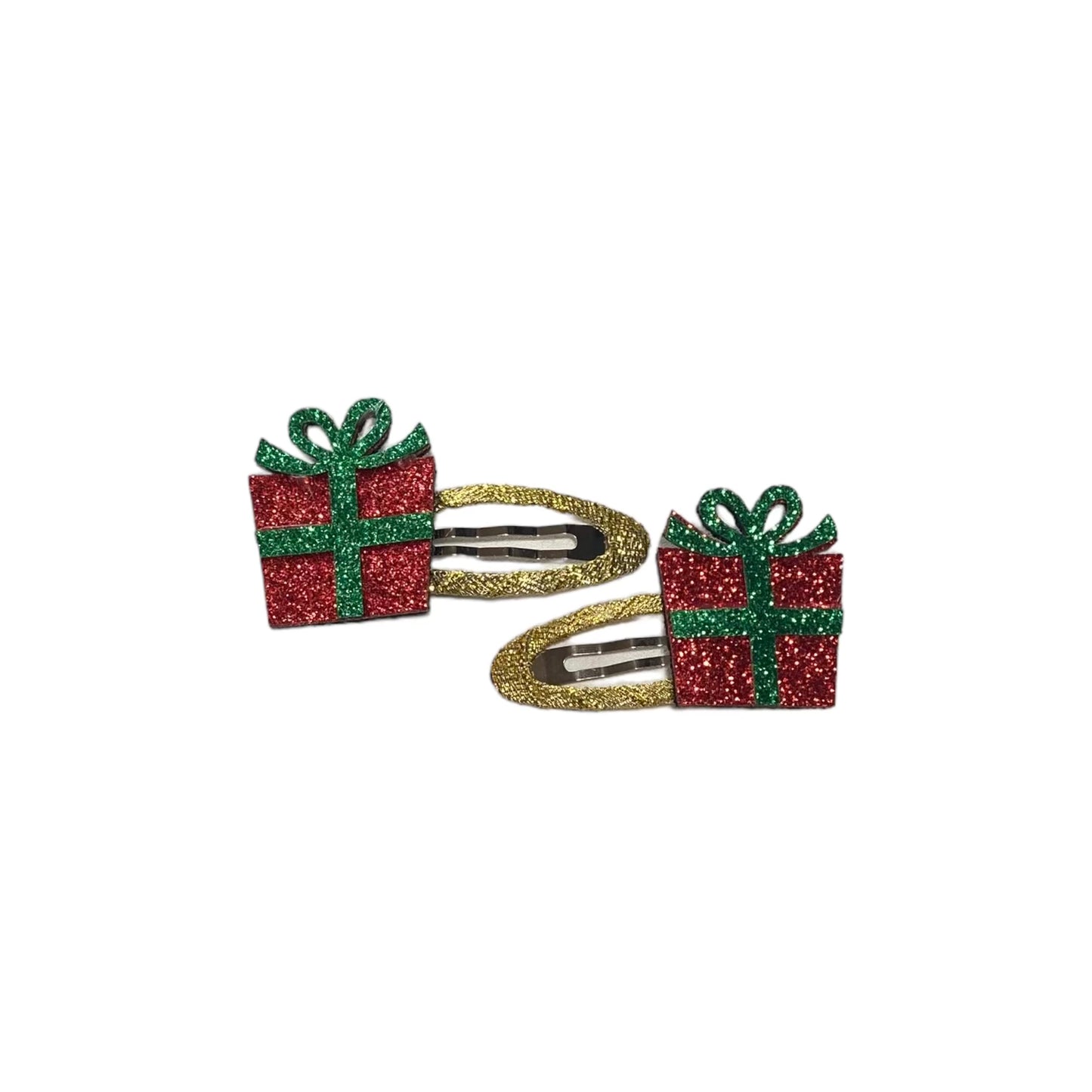 Christmas Glitter Hair Clips