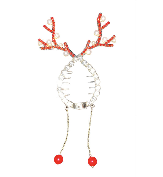 Reindeer Ears Hair Bun Accessory